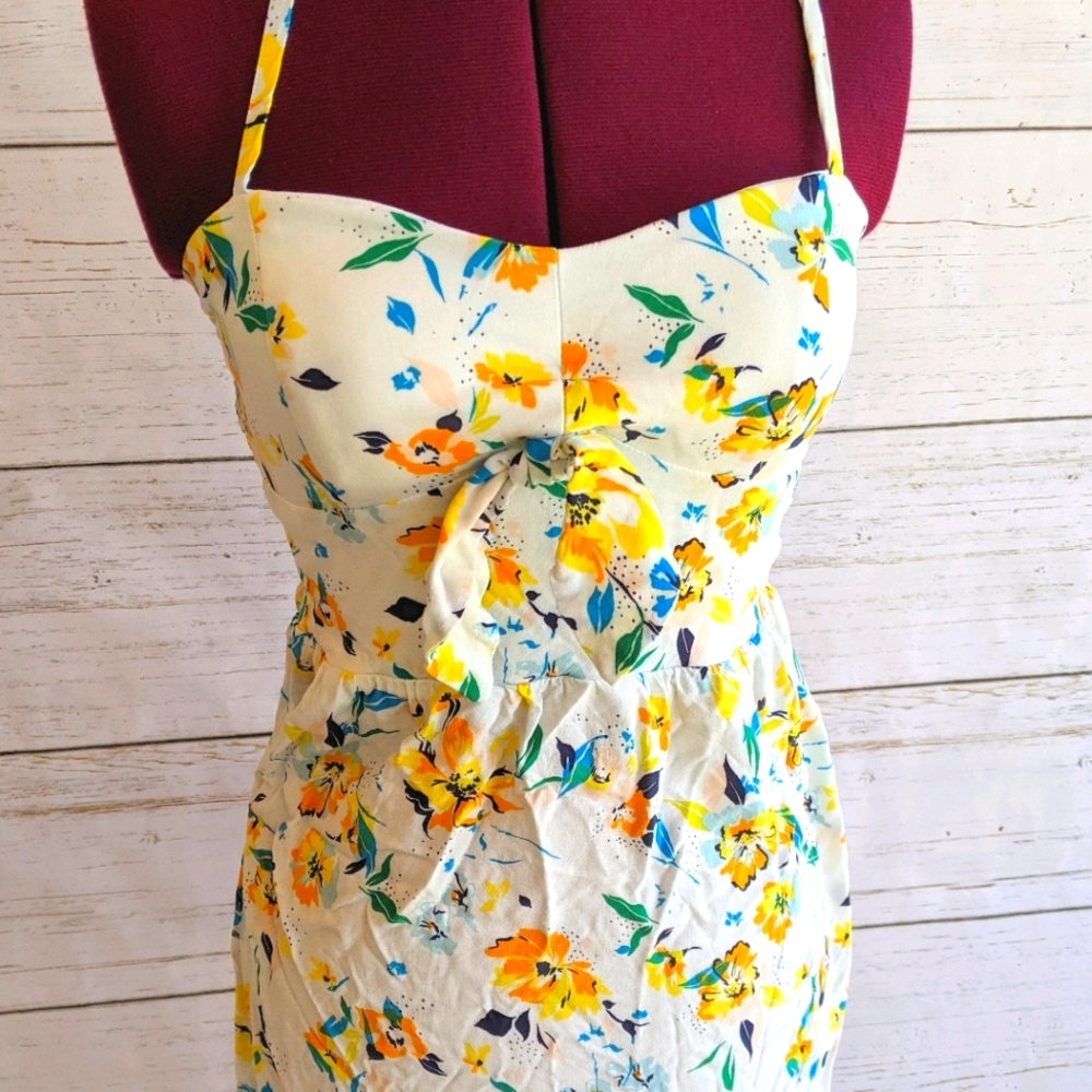 AUW Casual Floral Mini Dress